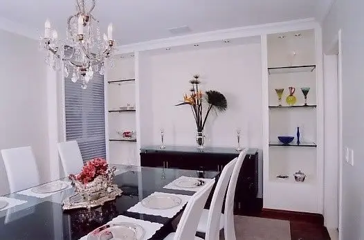 Forro de gesso em Bertioga - área gourmet com churrasqueira